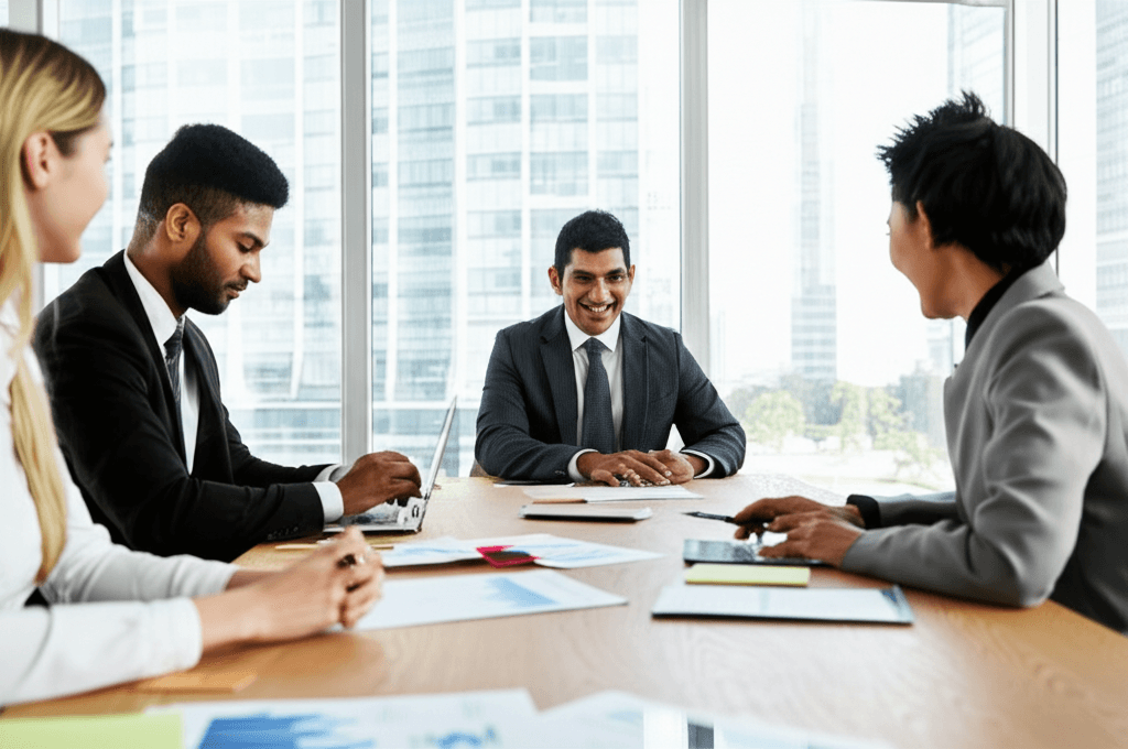 Modern professional workspace